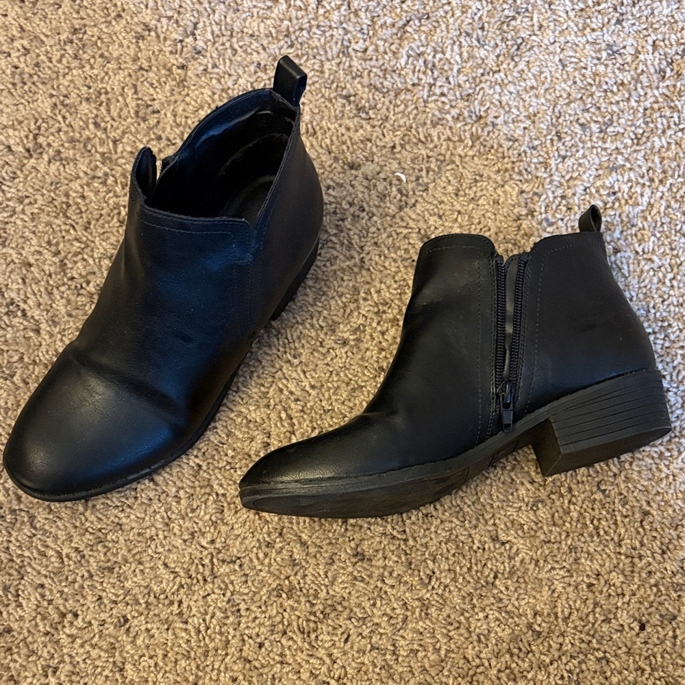 Sun + Stone Black Ankle Booties